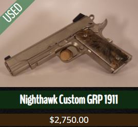 Nighthawk Custom GRP 1911 for sale