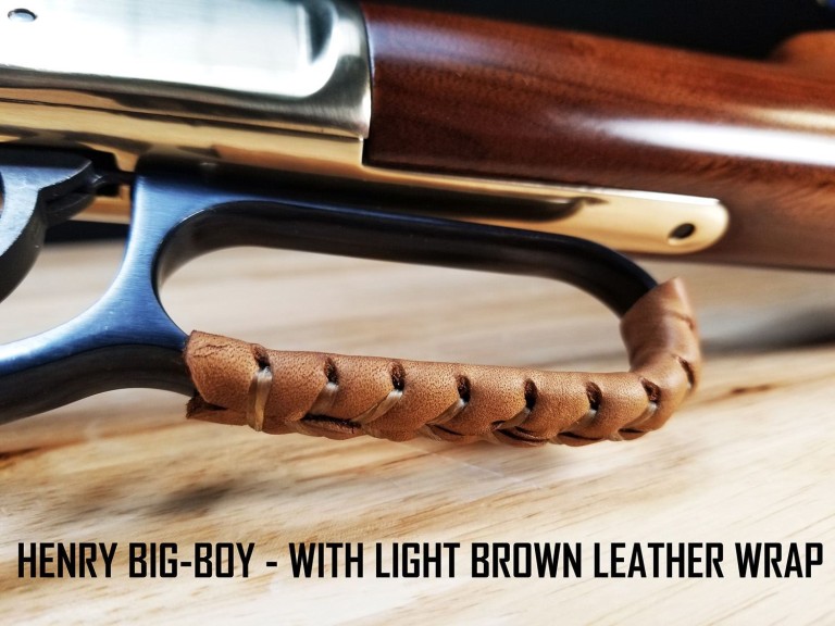 Leather Lever Wrap Cover Kit for LeverAction Rifles and Shotguns D4 Guns