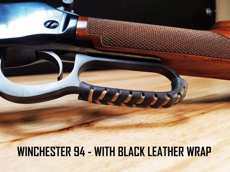 Leather Lever Wrap Cover Kit for LeverAction Rifles and Shotguns D4 Guns