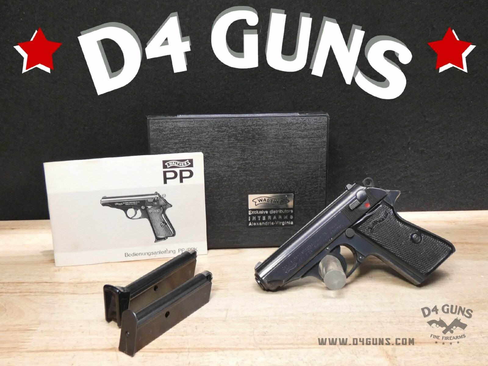 Walther PPK/S – .380 ACP – w/Case! W. Germany | D4 Guns