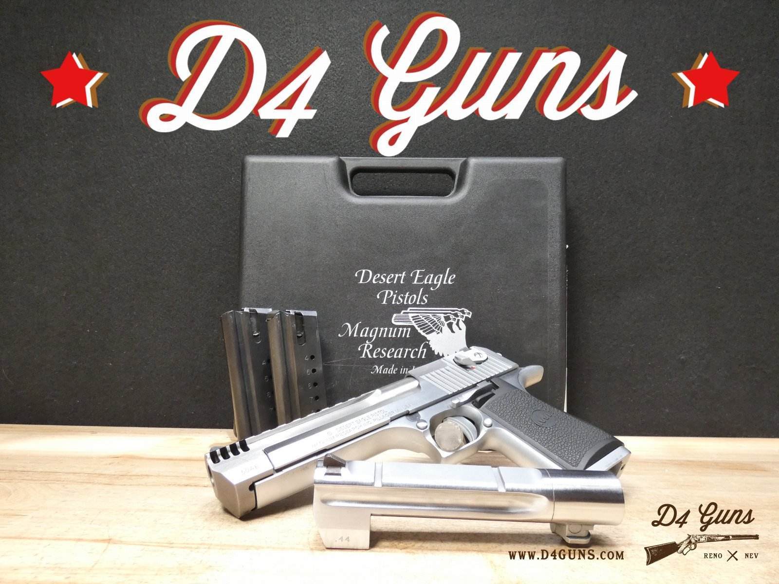 IWI Magnum Research Desert Eagle | .50AE & .44 & 2 Mags | | D4 Guns